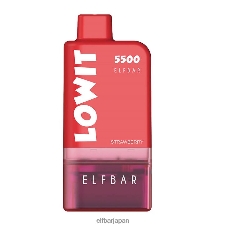 ELFBAR プレフィルド ポッド キット lowit 5500 2%nic V26X6R125 ストロベリーアイス