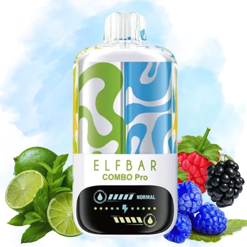 ELFBAR コンボ プロ 30000 ライム & ブルーラズ レイプ